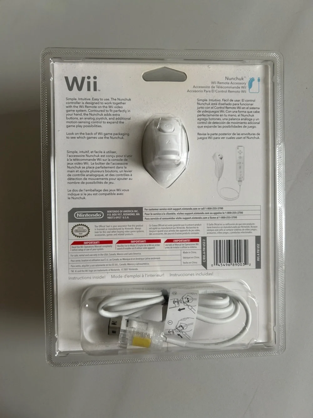 Nintendo Wii Nunchuck Controller New in Box